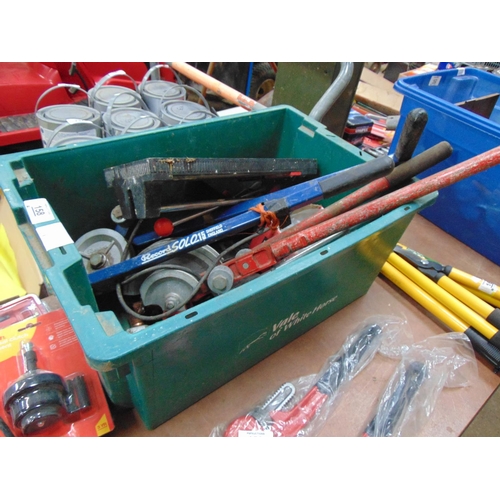 158 - green crate mixed pipe benders