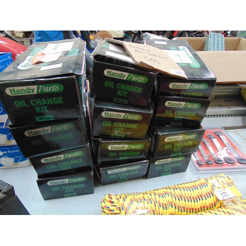 170 - Qty boxed oil change kits