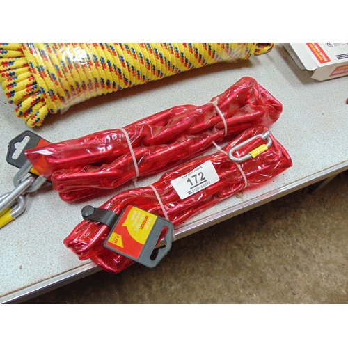 172 - 2 x new security chains