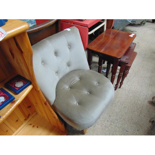 236 - upholstered bedroom chair