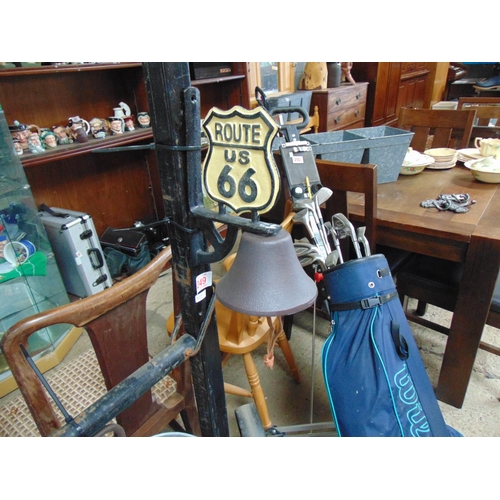 249 - cast metal Route 66 H122