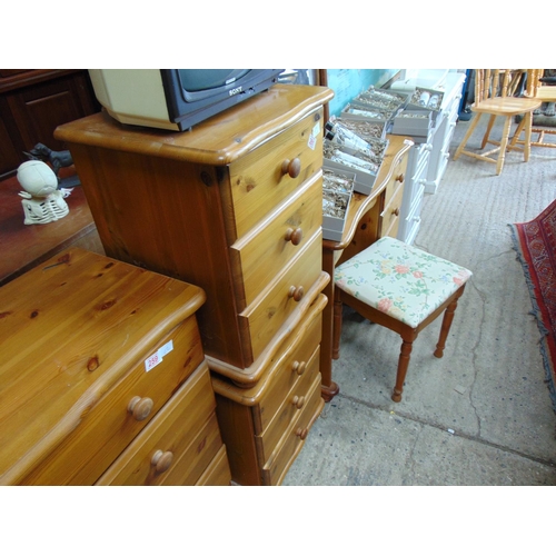 261 - 2 x pine bedside cabinets