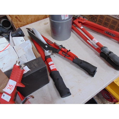 36 - Garden shears / loppers h33