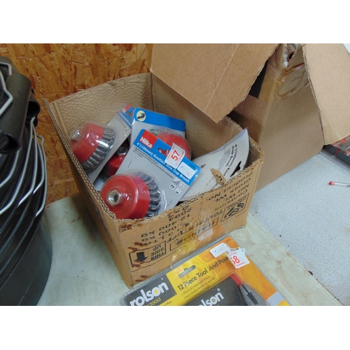 57 - Qty wire cup brushes H106