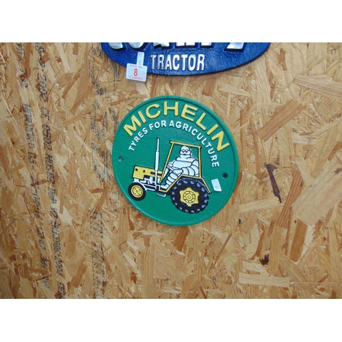 9 - Michelin tyres wall plaque H197