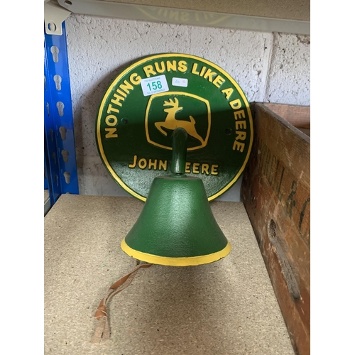 158 - h60   john deere wall bell