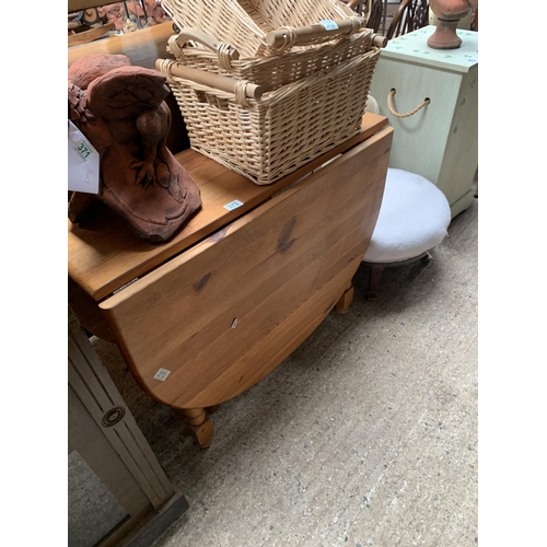 373 - pine drop leaf table