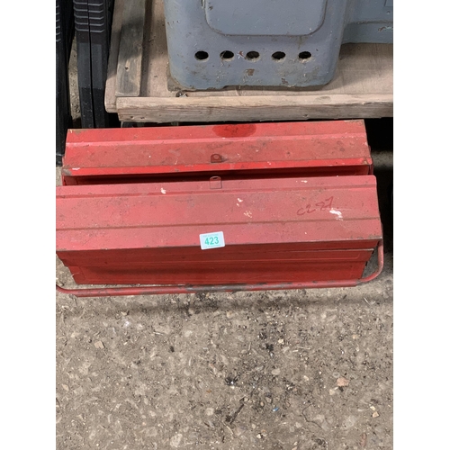 423 - red tool box plus contents