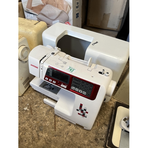 743 - JANOME sewing machine a/f untested