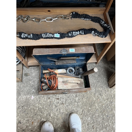 595 - metal tool box inc contents