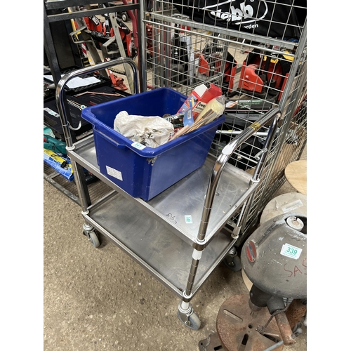 340 - heavy duty stainless steel trolley