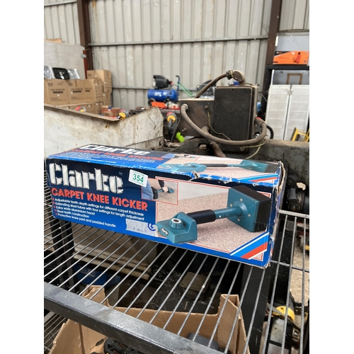 354 - Clarke carpet knee kicker boxed