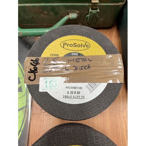 153 - x 25 metal cutting discs