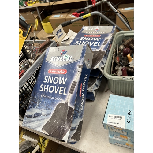 218 - 3 x new boxed snow shovels