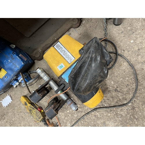 384 - Morris 250kg winch , untested