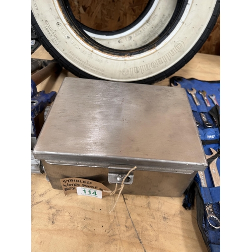 114 - stainless steel waterproof box