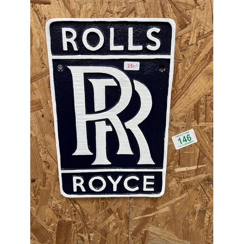 146 - h251 Rolls Royce plaque