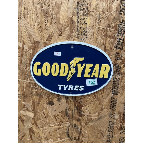 152 - h251 Goodyear tyres plaque
