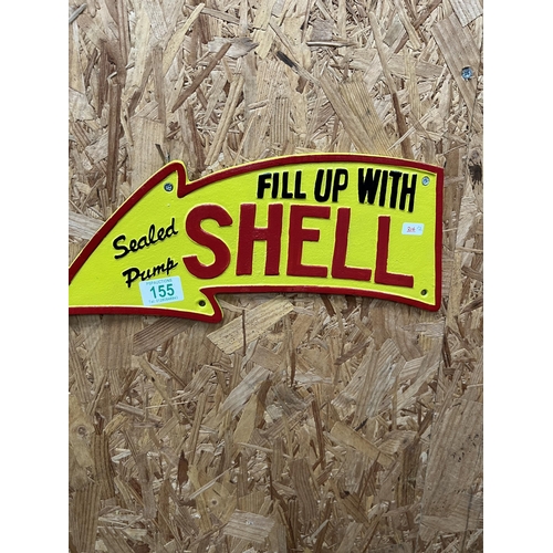 155 - h216 Shell arrow plaque