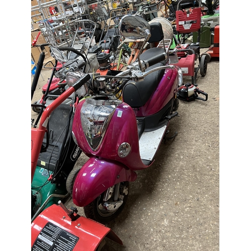 593 - petrol scooter 62 plate , untested