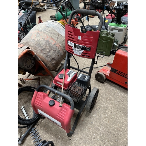 595 - Workzone petrol pressure washer