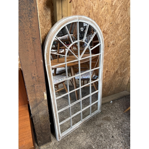 11 - large arch top mirror approx 51” x 29”