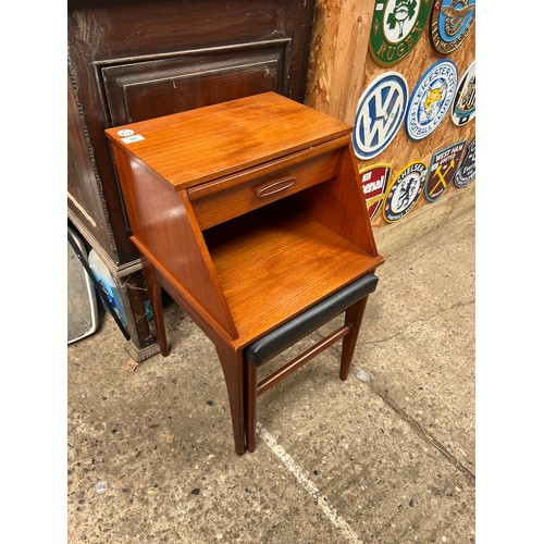 36 - Mid Century telephone table with seat by CHIPPY “ PHONETTE “ midcentury