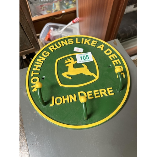 105 - John Deere coat hook h148