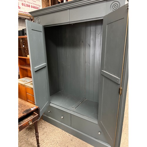 39 - large painted wardrobe pine