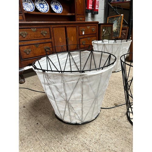 206 - x 5 demijohn baskets