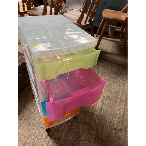 207 - multi coloured storage unit