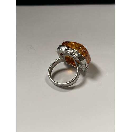 130 - faux amber ring