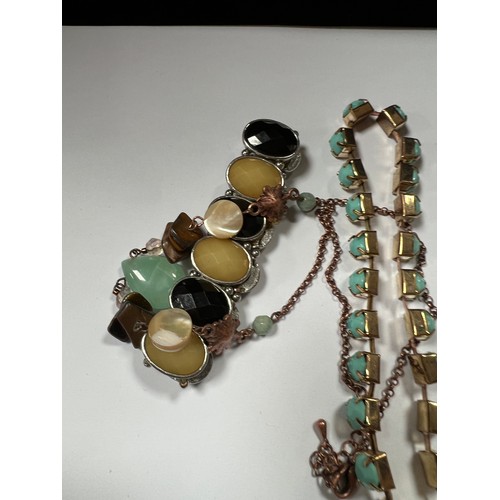 133 - 4 x fashion / costume jewellery bracelets