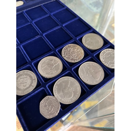 336 - 4 x trays mixed coins