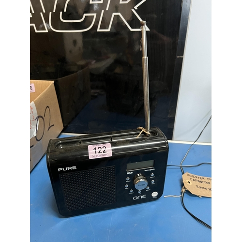 122 - Pure DAB radio with mains adapter