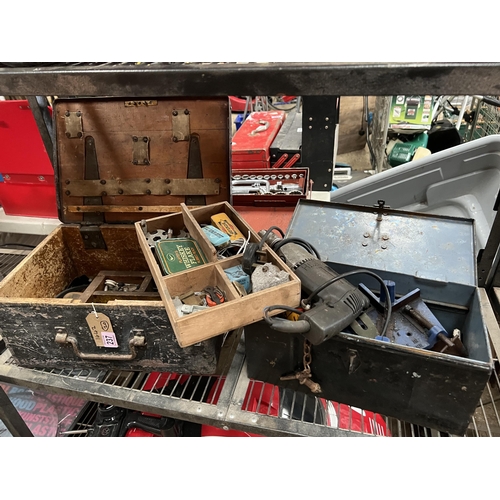 237 - vintage tool boxes plus contents