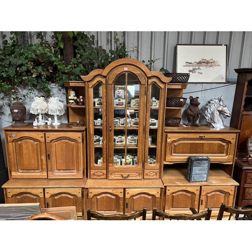 171 - OAK multi sectional sideboard / dresser