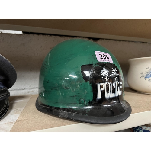 209 - vintage Chinese police hard hat