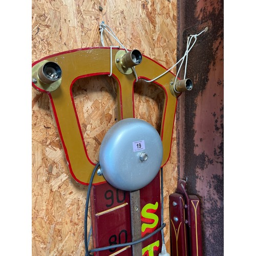 19 - fairground striker Title. Vintage fairground strikerDescription. Hand painted in good working condit... 