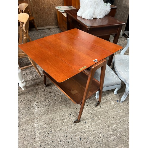 602 - 2 tier , mid century , 2 tier hostess / trolly table , Mid century