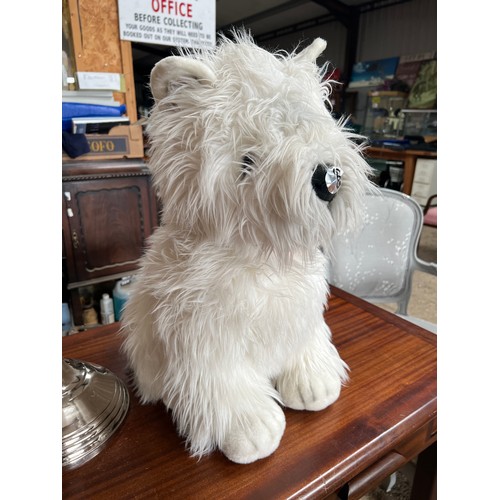 605 - large Shaggy dog soft toy from Harrods store london