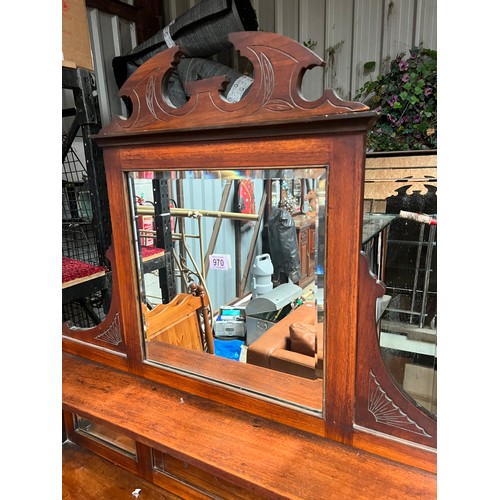 970 - Chiffonier mirrored back sideboard