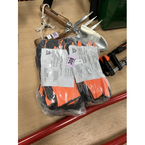 308 - Qty work gloves h74