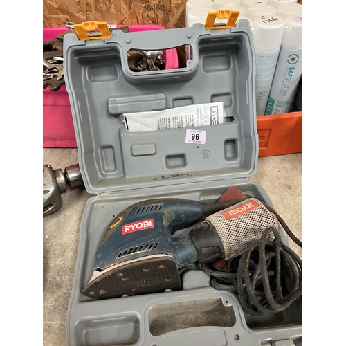 96 - Ryobi sander in case