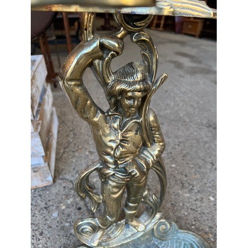 4 - Ornate brass umbrella stand