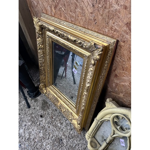 30 - ornate gold framed mirror