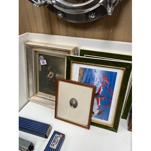 84 - 4 x framed pictures