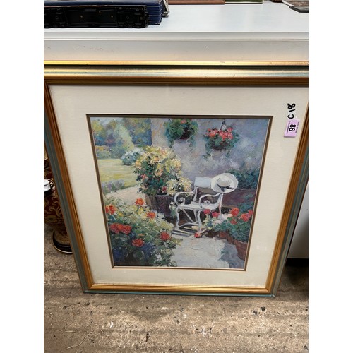 86 - framed picture garden