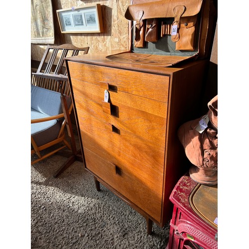 27 - mid century chest draws GPLAN LARSEN , 6 DRAWS