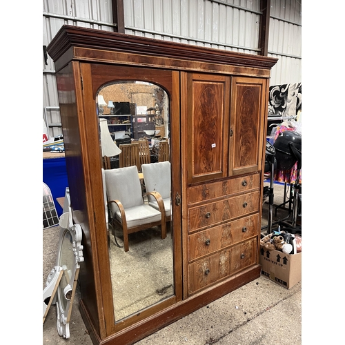 244 - vintage wardrobe with draws